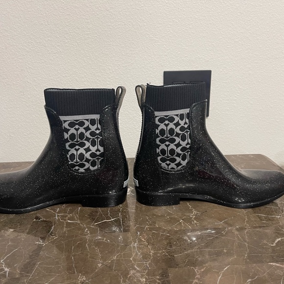 New! Unworn! Coach Rain Bootie (Authentic) Size 9B - Picture 7 of 10